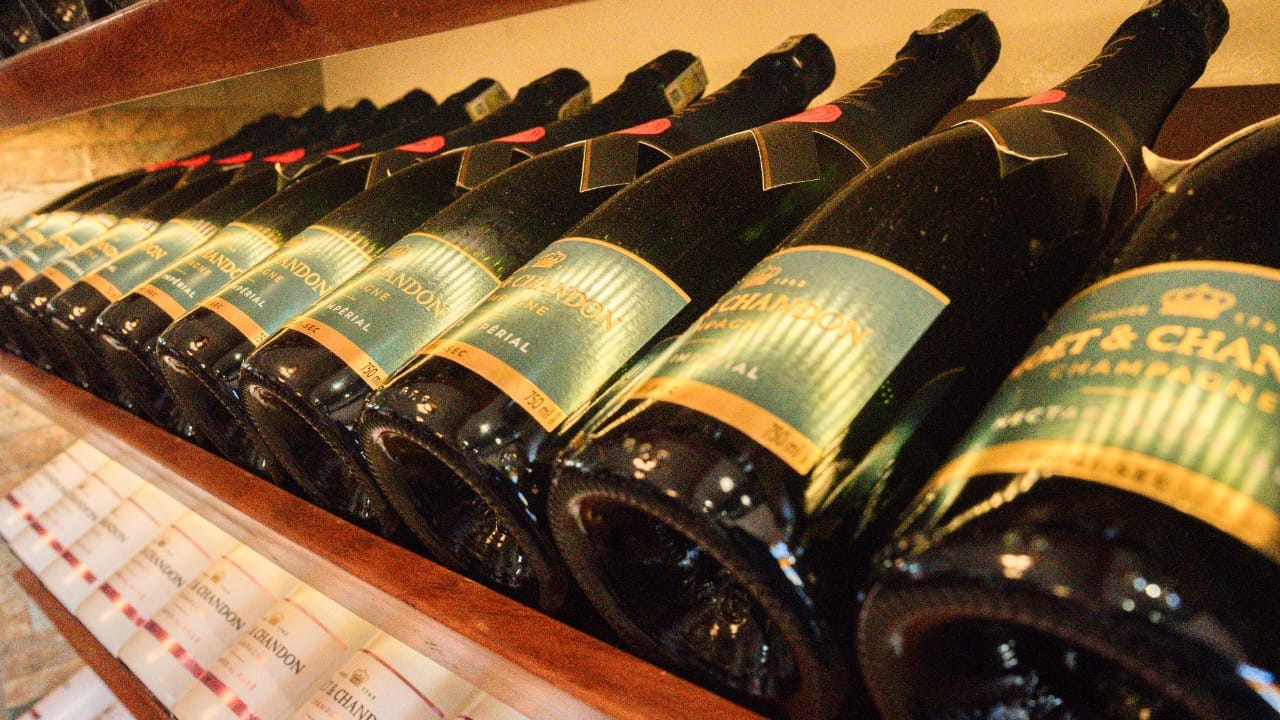 Les flacons Moët & Chandon Nectar Impérial