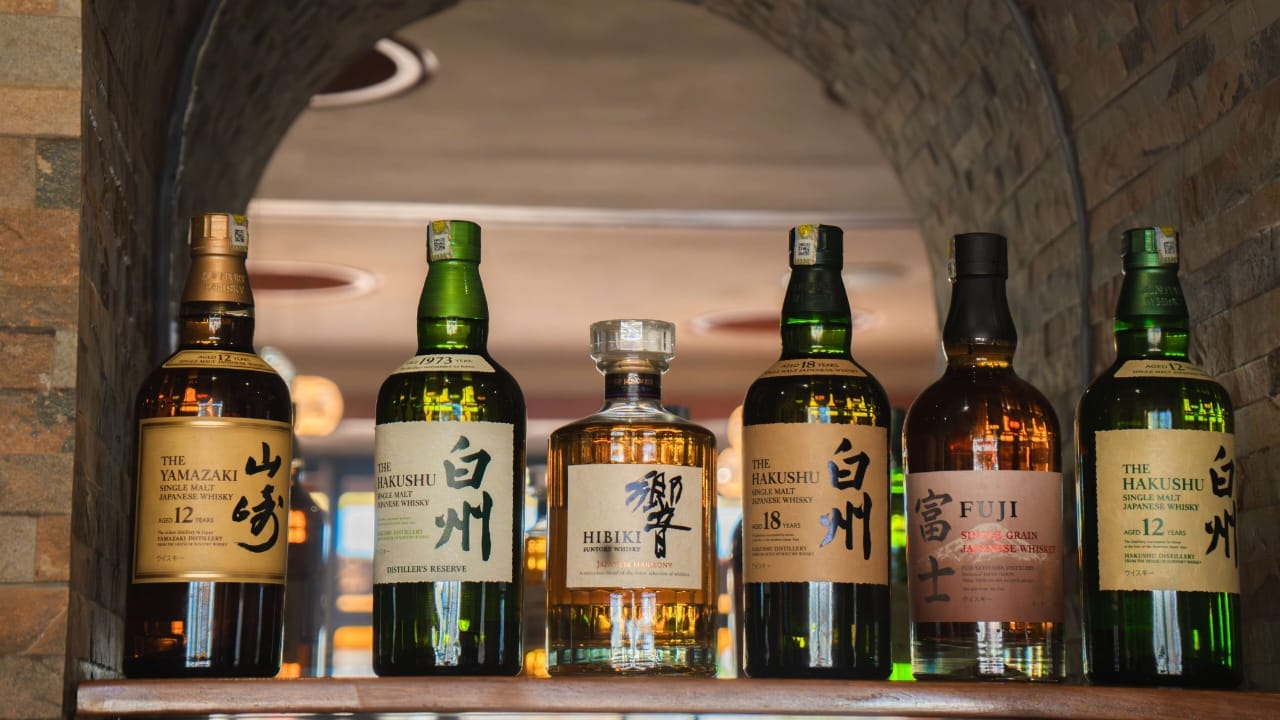 Les whiskies japonais de la cave : Yamazaki, Hakushu, Hibiki et Fuji